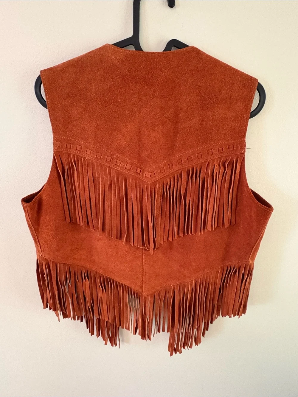 Vintage “Rough N Ready” Suede Fringe Vest - Picture 7 of 7